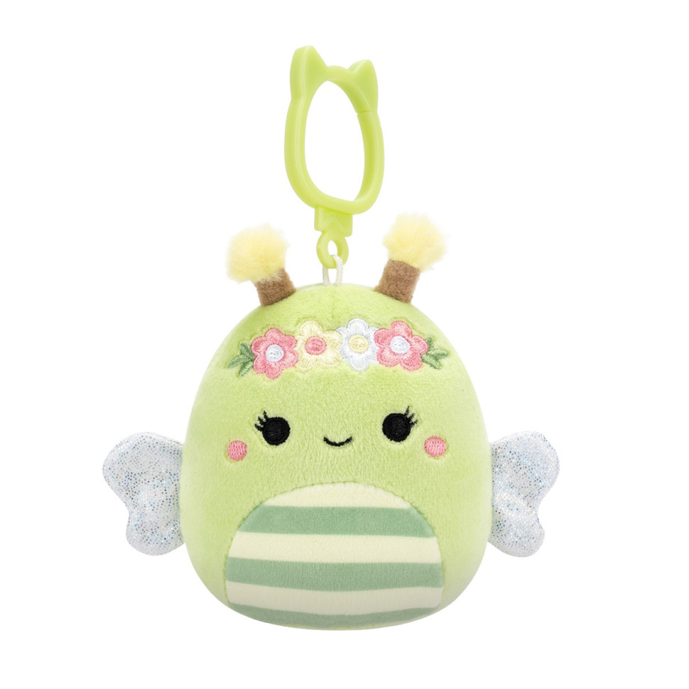 Мягкая игрушка на клипсе Пчелка Сибил Squishmallows SQCP00460, 9 см 