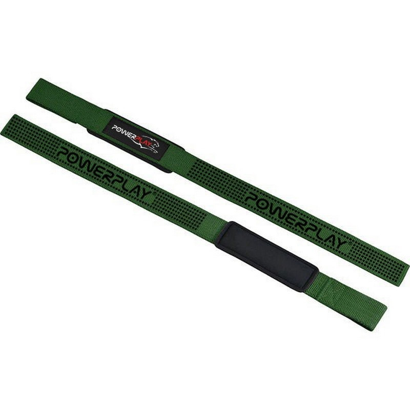 Лямки для тяги 7064 Lifting Gym Straps PowerPlay PP_7064_Green, Зеленые