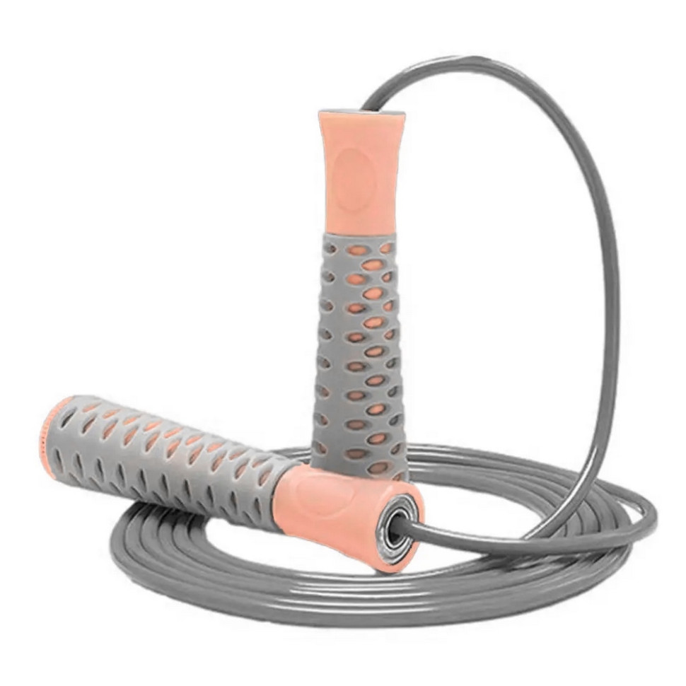 Скакалка 4206 Jump Rope PRO+ PowerPlay PP_4206_Grey/Pink, довжина 2,75 метра