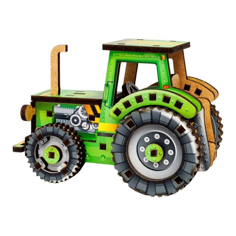 Детский деревянный 3D конструктор 