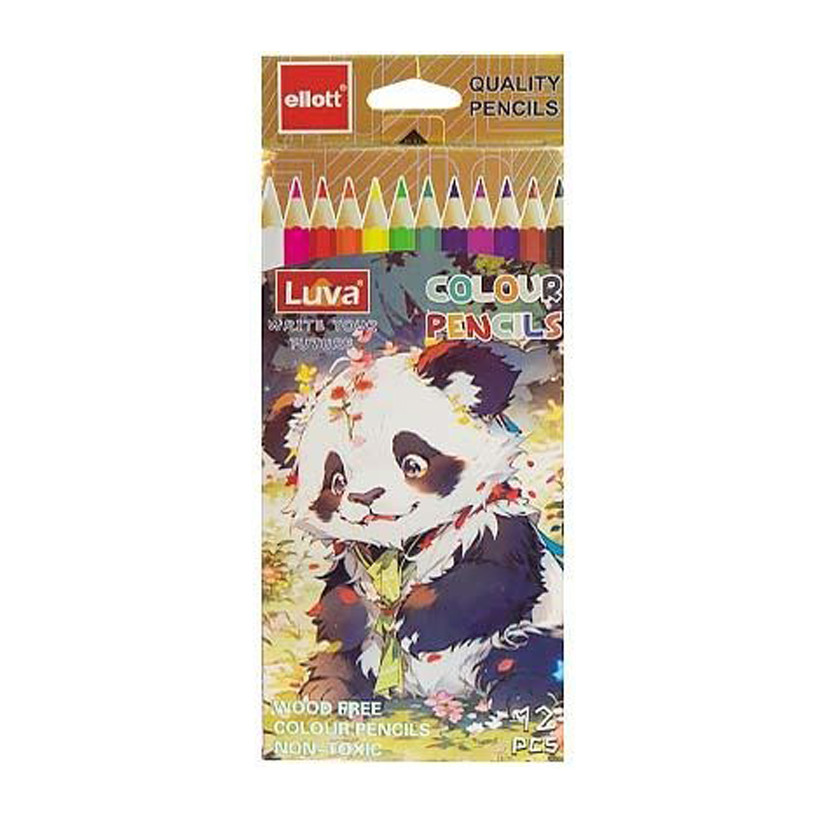 Набір кольорових олівців Luva Ellott Bambi CQ1004-12-2, 12 кольорів