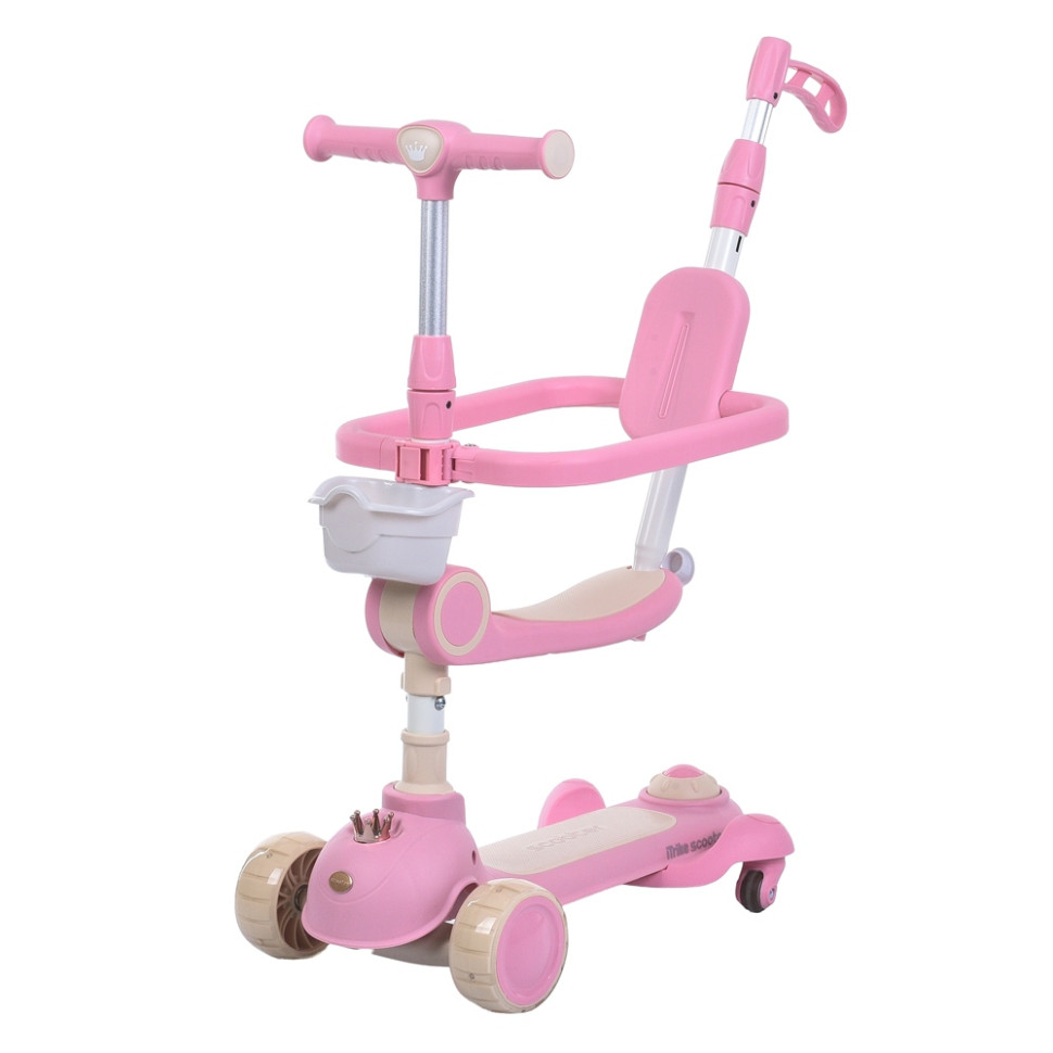 Триколісний самокат-біговел 5 в 1 iTurbo Trike JR3-168-5С-P, до 25 кг
