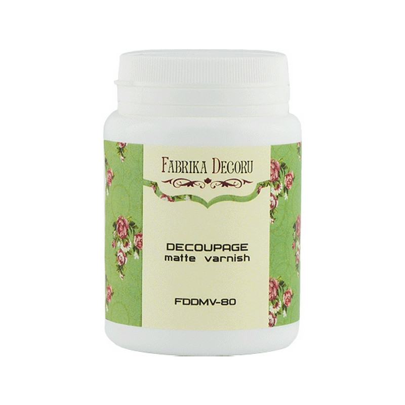 Лак-финиш для декупажа Fabrika Decoru FDDMV-80, 80 мл, матовый