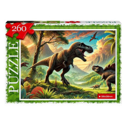 Пазл класичний "Динозаври" Danko Toys С260-14-09, 260 елементів