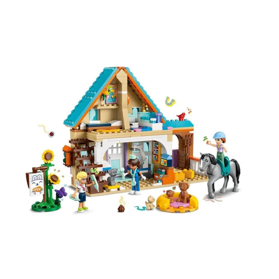 Конструктор Ветеринарная клиника для лошадей и домашних любимцев LEGO 42651, 428 деталей