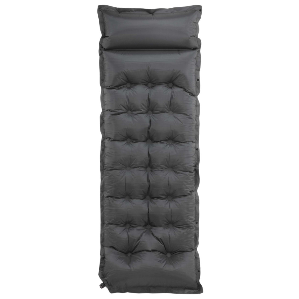 Коврик самонадувающийся с подушкой Springos PM053 Grey, до 110 кг 193x66x3,5 см