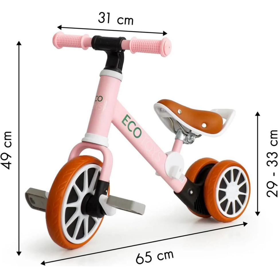 Дитячий біговел-велосипед 2 в 1 ENERGY Ecotoys LC-V1307 PINK