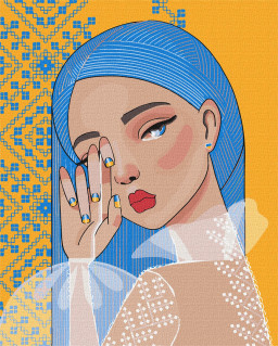 Картина за номерами "Незламна ©mosyakart" Ідейка KHO4907, 40х50 см