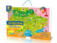 Магнітна карта-пазл Мандруємо Україною укр. 73420