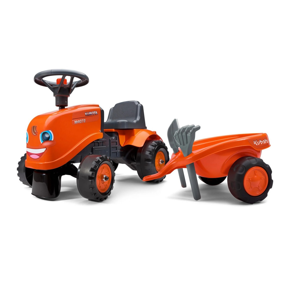 Детский трактор-каталка FALK 260C Kubota с прицепом