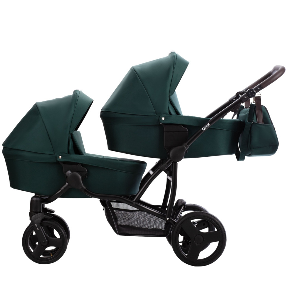 Детская коляска для двойни Verdi 9023-VF2025-25 зеленый