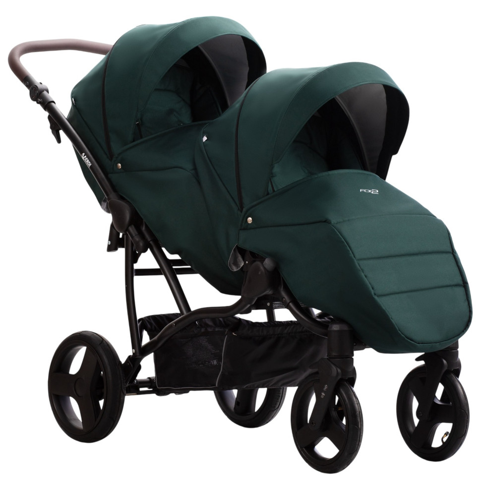 Детская коляска для двойни Verdi 9023-VF2025-25 зеленый