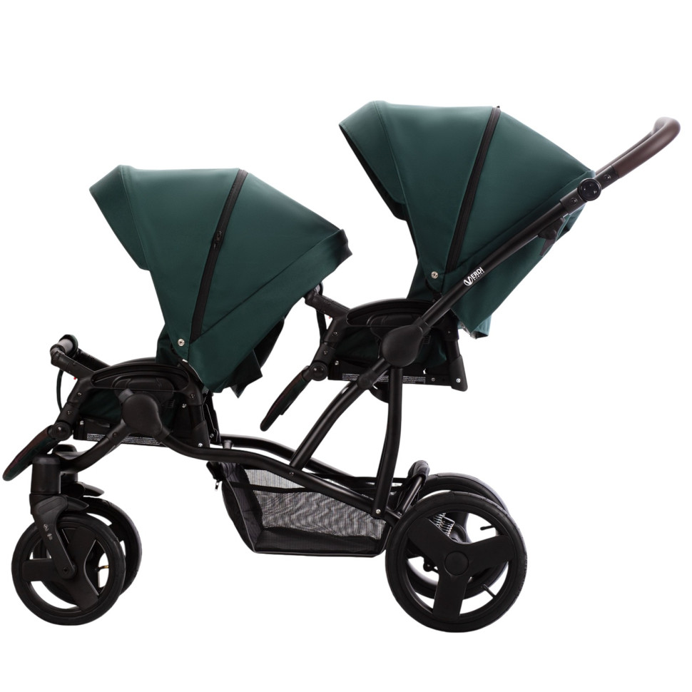 Детская коляска для двойни Verdi 9023-VF2025-25 зеленый