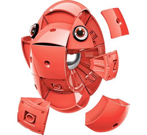 Geomag KOR Pantone Red | Магнітний конструктор Геомаг Кор червоний PF.800.676.00