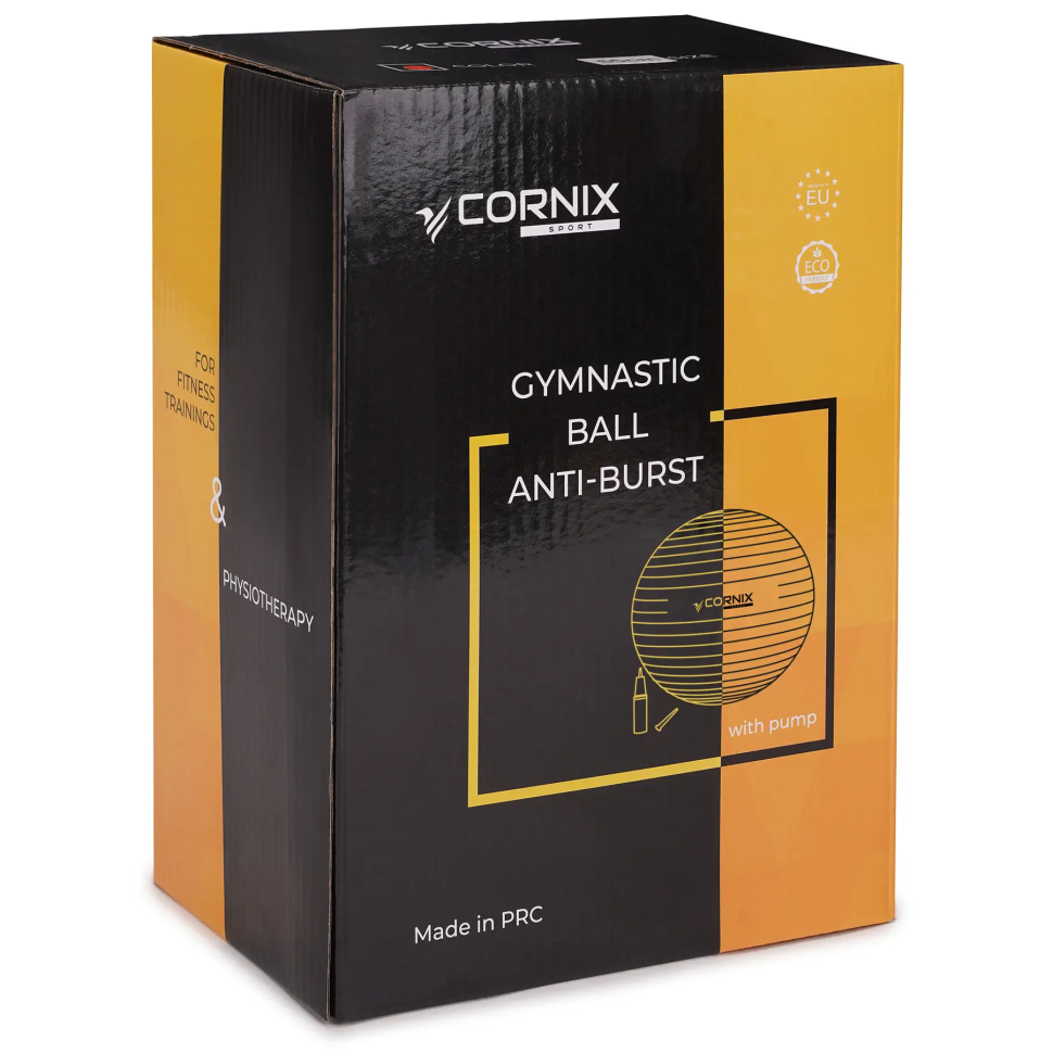 М'яч для фітнесу Anti-Burst Cornix XR-0361 рожевий 55 см