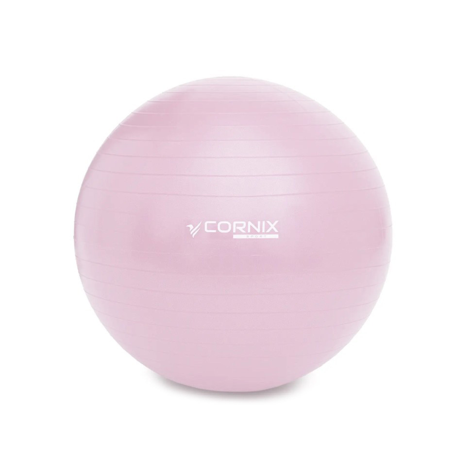 М'яч для фітнесу Anti-Burst Cornix XR-0361 рожевий 55 см