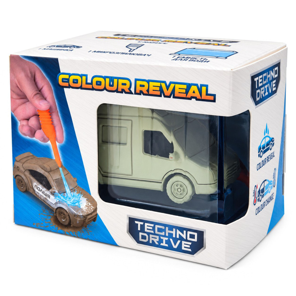 Ігровий набір Colour Reveal Міні-модель Зміни Колір TechnoDrive SK-S13KS-5 пластиковий бокс, піпетка