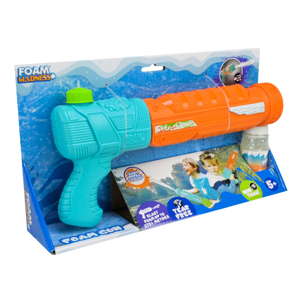 Водный пистолет Foam Gun Bambi F9106(Orange) стреляет пеной, дальность 3-4 метра