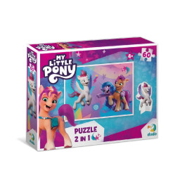 Детский пазл "Приключения Санни, Иззи и Зипп" My Little Pony DoDo Toys 200137, 60 элементов