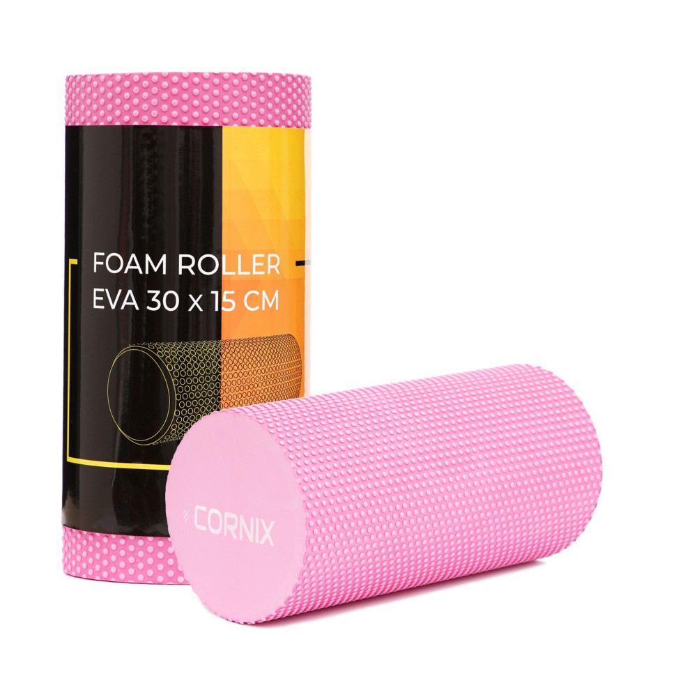 Массажный ролик (валик, роллер) Cornix XR-0298 Pink 30 x 15 см