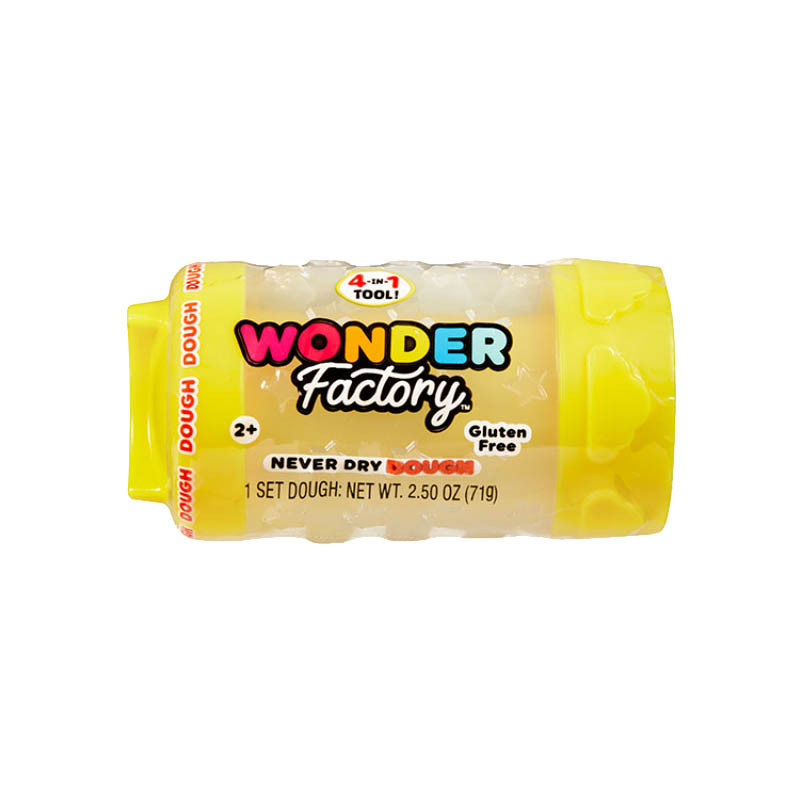 Незастывающая масса для лепки в банке Wonder Factory 595120(Yellow) 5x5x8 см