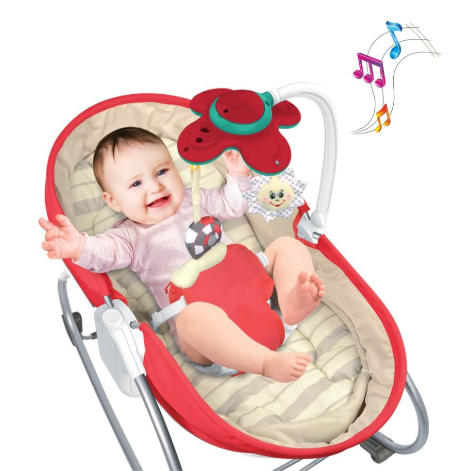 Дитячий шезлонг-люлька Bebe Stars 68148-9, 3 в 1, 0-18 кг