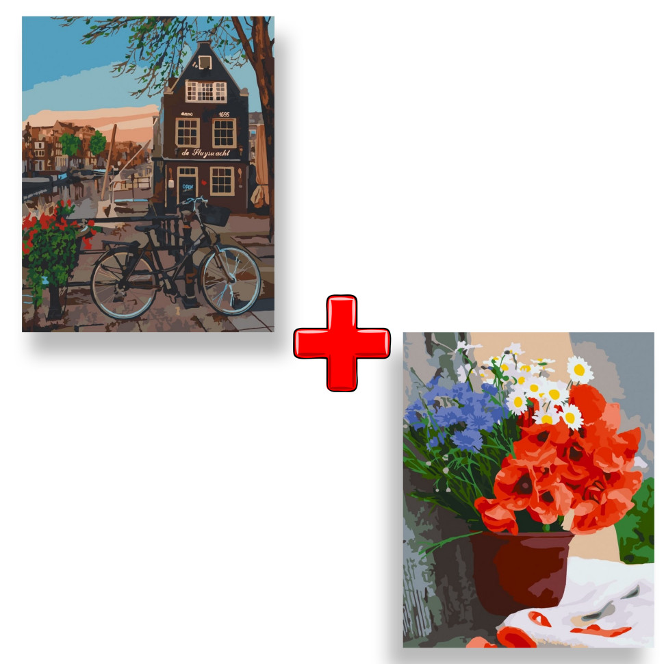 Набор картин по номерам 2 в 1 Art Craft 