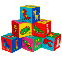 Набор детских мягких кубиков "Животные" Macik MC 090601-11