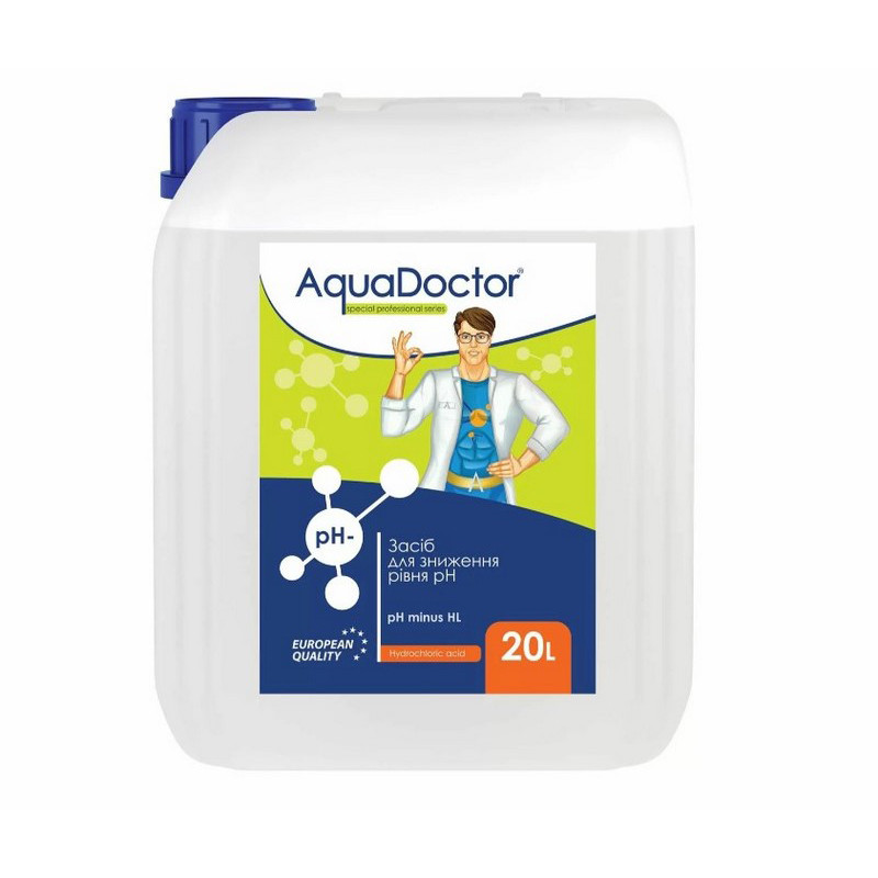 Засіб для зниження рівня pH Minus HL AquaDoctor 19513AD 20 л (соляна 14%)