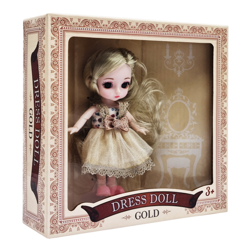 Детская шарнирная кукла Bambi YC8001-6A(Gold) 15 см