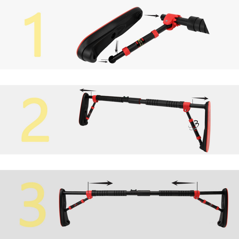 Турник раздвижной Elite Cornix XR-0291 Black/Red, размер 100 х 140 см