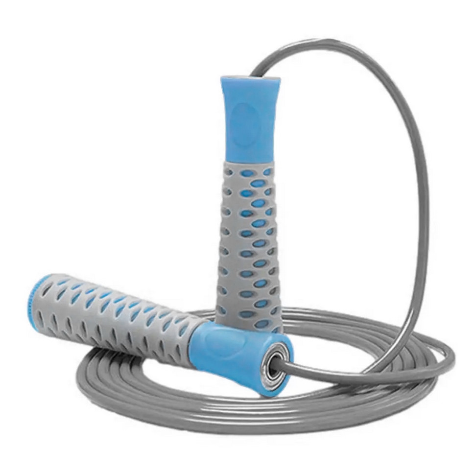 Скакалка 4206 Jump Rope PRO+ PowerPlay PP_4206_Grey/Blue, довжина 2,75 метра