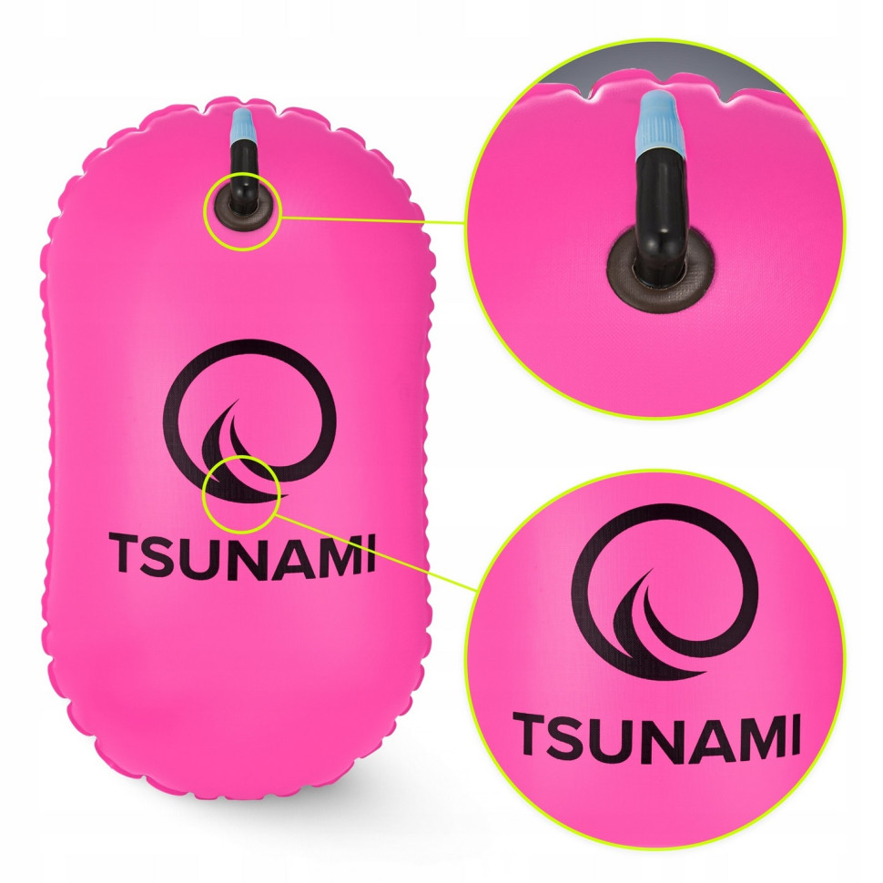 Буй для плавания Basic TSUNAMI P-5907739314079 надувной, Pink