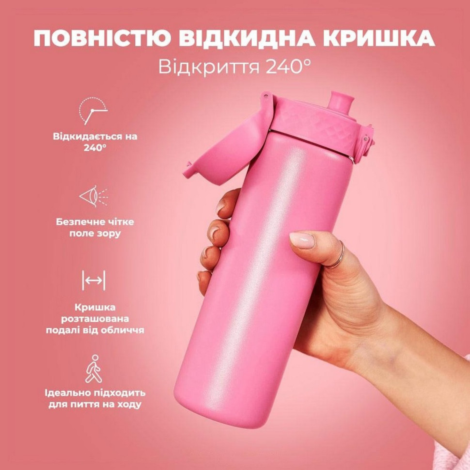 Бутылка для воды вакуумная Vacuum Insulated ION8 I8TS500ROSEB 500 мл, Rose Bloom