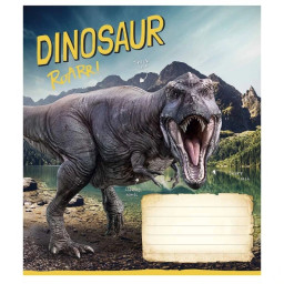 Зошит учнівський "Jurassic world" Школярик 018-3310K-5 в клітинку, 18 аркушів