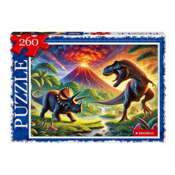 Пазл класичний "Динозаври" Danko Toys С260-14-08, 260 елементів