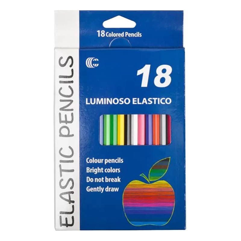 Карандаши 18 цветов CR755-18 Luminoso elastico 