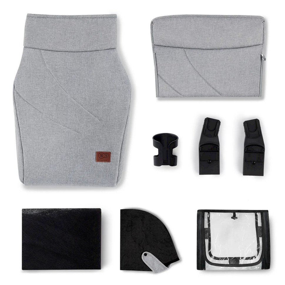 Універсальна коляска 2 в 1 Everyday 2 Dark Gray Black Frame Kinderkraft KSEVER0BDGR20BS