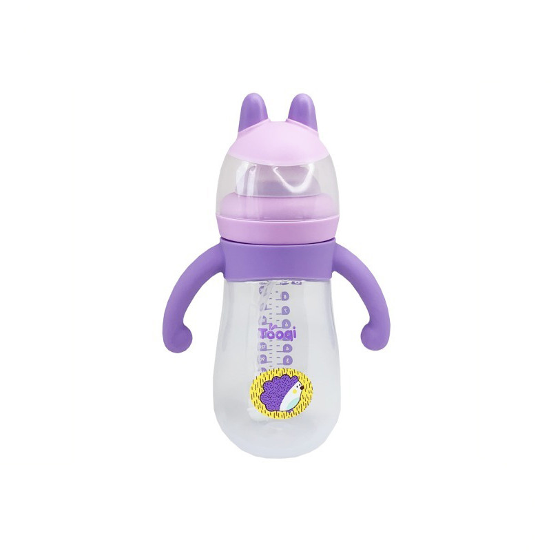 Бутылочка пластиковая с силиконовыми ручками Mega Zayka MGZ-0200(Violet) 260 мл