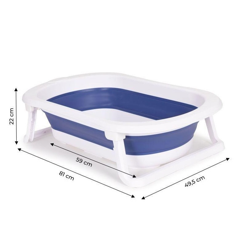 Дитяча ванночка для купання CARE Ecotoys HA-B27 BLUE розкладна