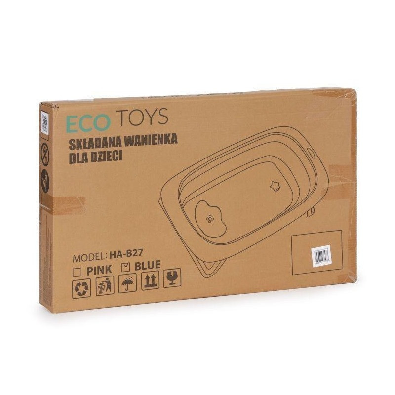 Дитяча ванночка для купання CARE Ecotoys HA-B27 BLUE розкладна