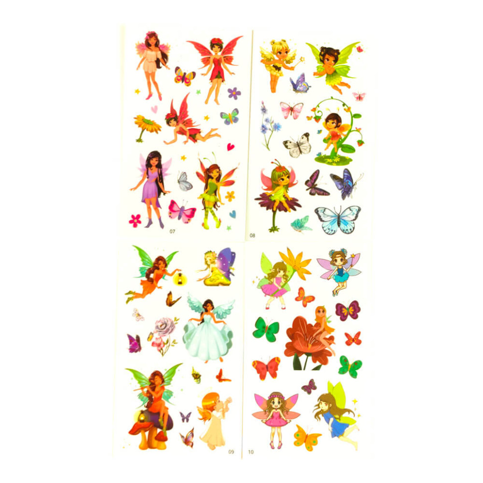 Набор детских временных тату «Феи» Fresh Tattoo tattoo-kids-mini-set-faires
