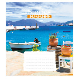 Тетрадь общая "Летняя сторис" Leader 048-600162L-3 в линию, 48 листов 