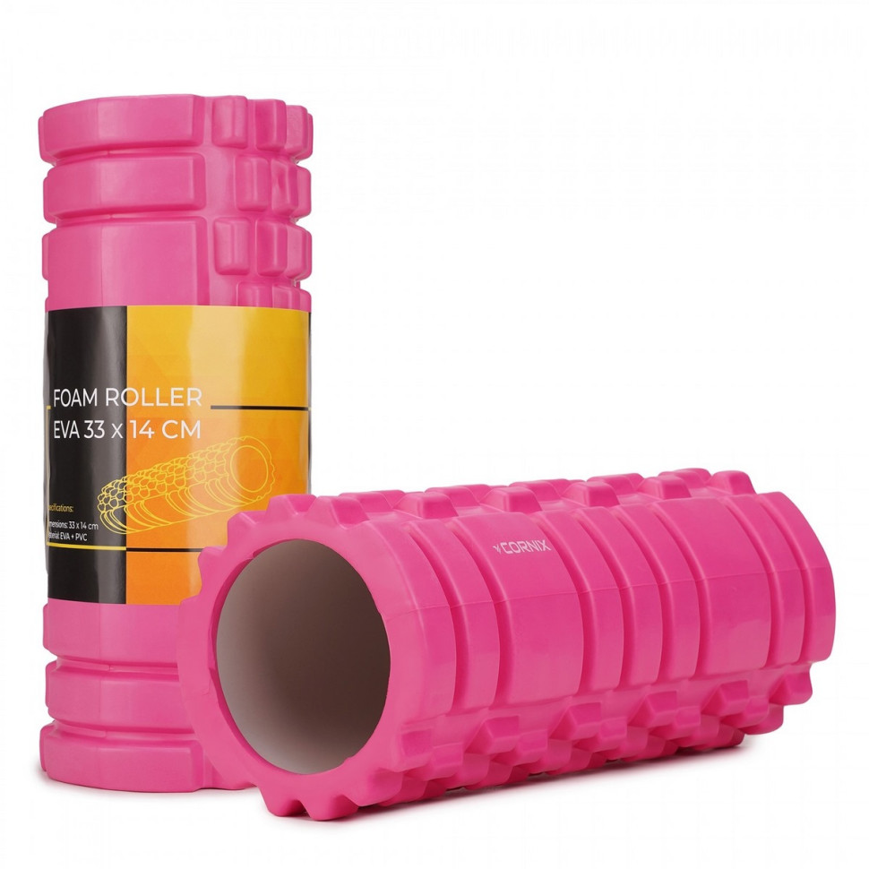 Масажний ролик Cornix XR-0031 EVA 33 x 14 см, Pink