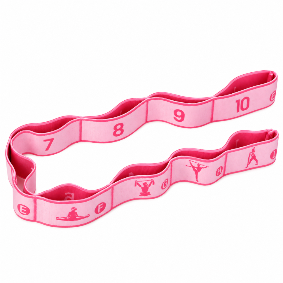 Эспандер (эластичная лента) для растяжки Bambi MS 4817(Pink) розовый