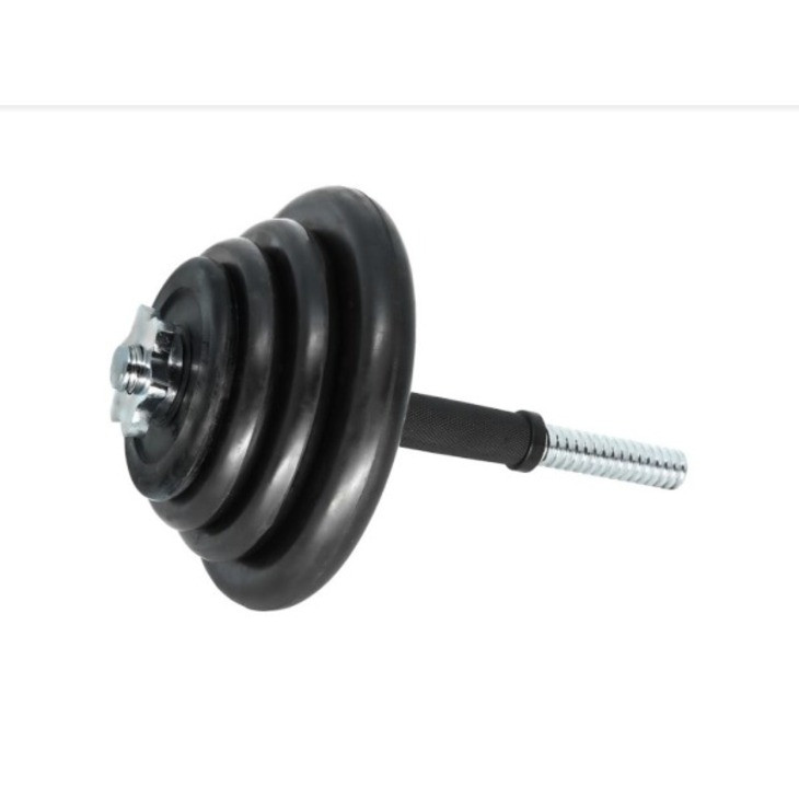 Гантели наборные DB-01 Fitnessport 10107FS (ручка – каучук) 2 шт по 19,5 кг