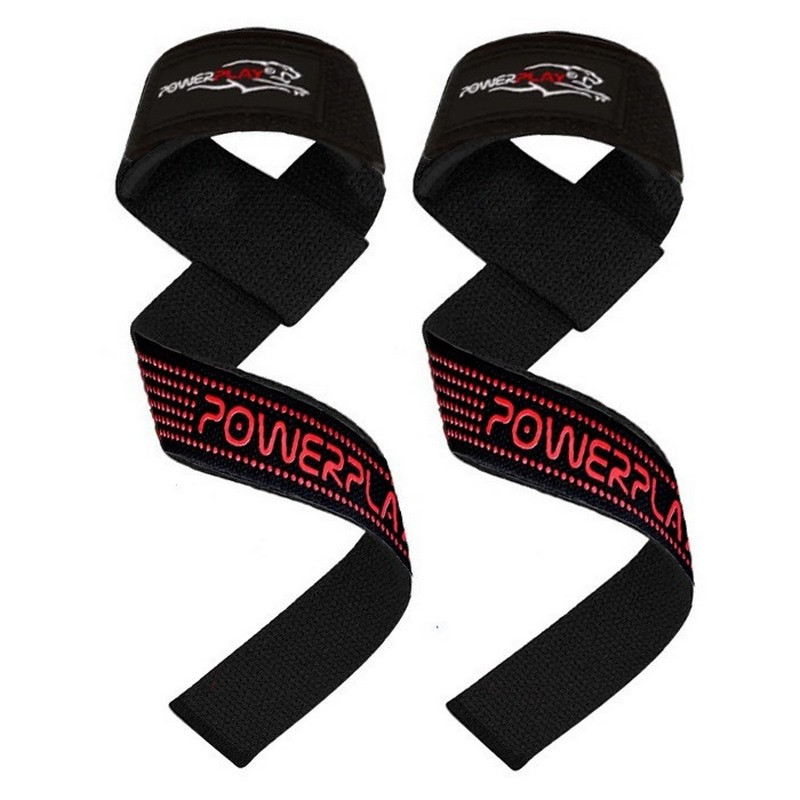 Лямки для тяги 7064 PowerPlay PP_7064_Black/Red, Чорно-Червоні