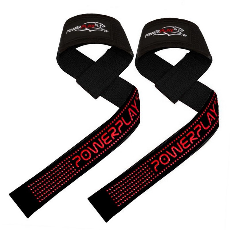 Лямки для тяги 7064 PowerPlay PP_7064_Black/Red, Чорно-Червоні