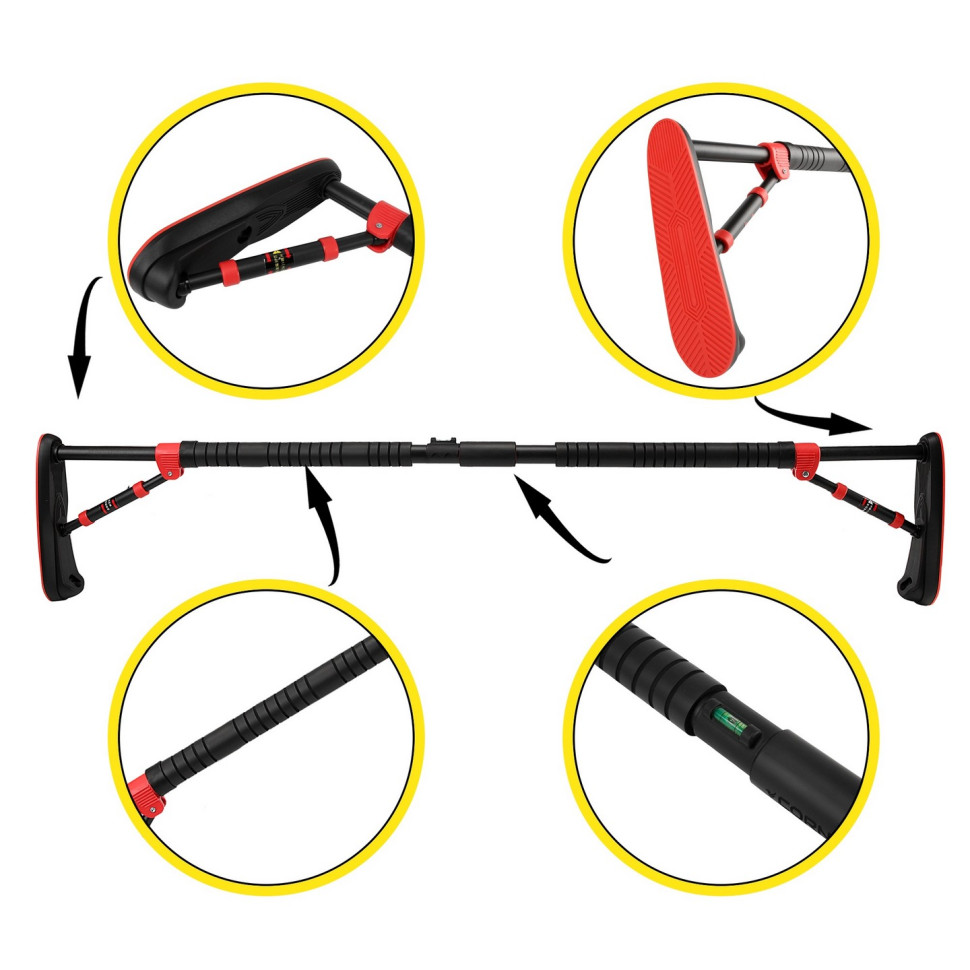Турник раздвижной Elite Cornix XR-0292 Black/Red, размер 130 х 170 см