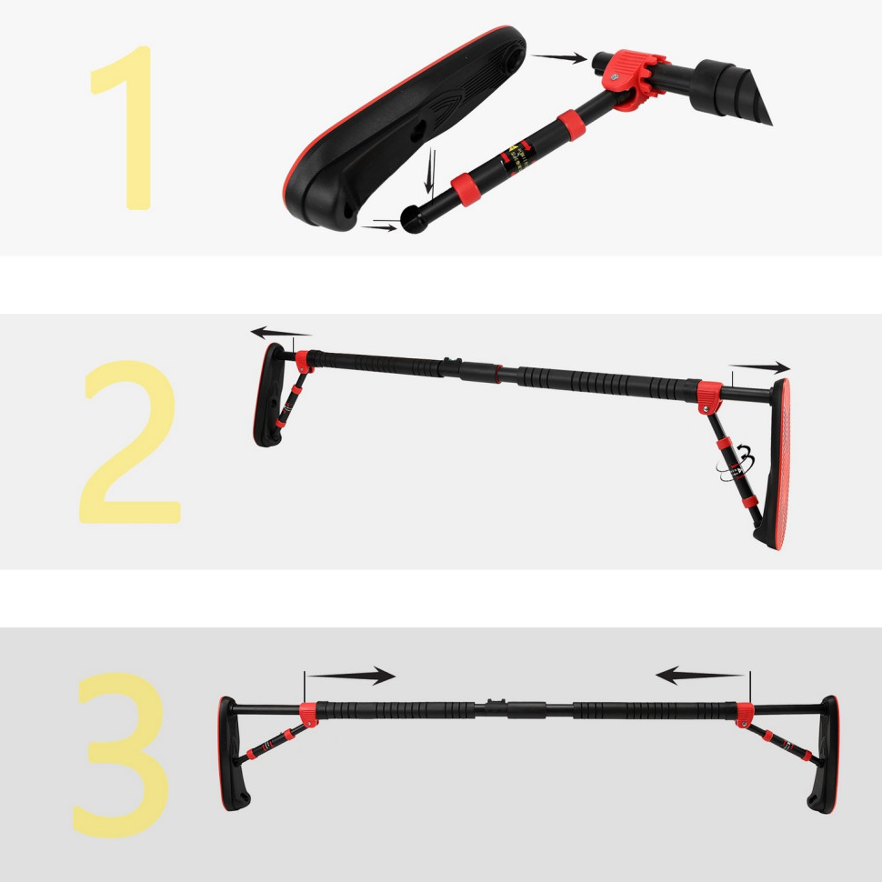 Турник раздвижной Elite Cornix XR-0292 Black/Red, размер 130 х 170 см